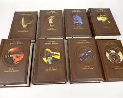 Harry Potter Jk Rowling Uk Collectie 1 7 Leer Gebonden Etsy Harry Potter Book Set Harry Potter Jk Rowling Philosopher S Stone Harry Potter
