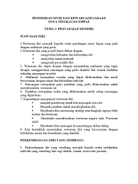 Nota ringkas bahasa melayu tingkatan 2 untuk semua pelajar. Nota Pendidikan Sivik Tingkatan Empat