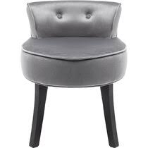 We have many styles with or without arms, firm upright backs to provide comfort while sat at the dressing table. Grey Dressing Table Stools You Ll Love Wayfair Co Uk