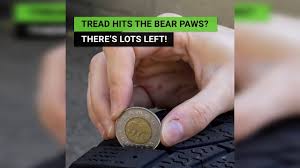 If you don't have a depth gauge, another quick way to measure your tires is with a canadian nickel. Carfax Canada Test Your Tire Tread Youtube