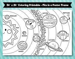 solar system printable 24 x36 vertical layout for kids coloring pages crafts coloriage peut