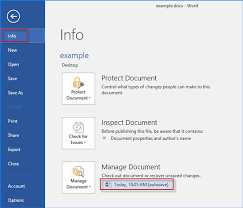 Recover unsaved files now you see a new window that has opened, here find the files that you have missed them. Word 2016 Document Closed Without Saving How To Get It Back
