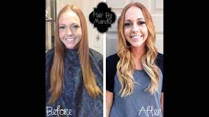 Maybe more of a peach colour, rather than bright pumpkin orange. Red Hair To Blonde Melt Beautiful Melt Technique Of How To Do A Blended Melt Youtube