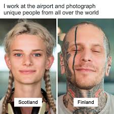 I work at the airport and photograph unique people from all over the world  (link in the comments)