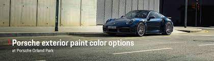 Porsche Exterior Paint Color Options