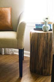 How To Make A Side Table From An Old Tree Stump This Diy Tree Stump Side Table Is Such A Simple Project And I Tree Stump Side Table Diy Side Table