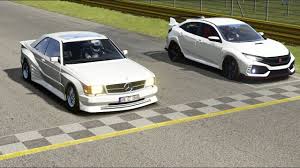 Mercedes Benz 500 Sec Koenig Vs Honda Civic Type R Fk8 At Monza Full Honda Civic Type R Mercedes Benz 500 Honda Civic