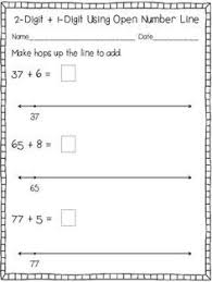 Open Number Line Strategy For Addition And Subtraction Freebie Teacherspayteachers Com Open Number Line Number Line Addition And Subtraction