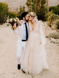 Luxe Meets Bohemian For This Desert Wedding At The Pond Estate In Palm Springs Green Wedding Shoes Wedding Dress Champagne Wedding Dresses Contemporary Wedding Dress