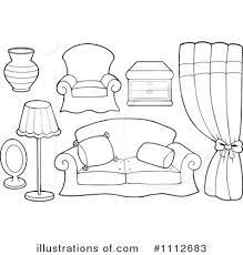Furniture coloring pages for kids will carry your little one away, having given him freedom of creative work. Furniture Clipart 1112683 Illustration By Visekart