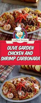 Copykat Olive Garden Chicken And Shrimp Carbonara Recipe Shrimp Carbonara Chicken And Shrimp Carbonara Chicken Carbonara Recipe