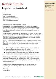 Legislative Assistant Cover Letter Examples - Qwikresume