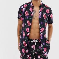 Find & download free graphic resources for floral pattern. Men Summer In Floral Printed Two Piece Suits Coachella Mens Fashion Mens Summer Summer Outfits Men