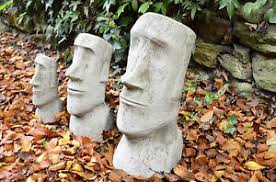 You will be notified by email or by phone when your order is ready. Easter Island Heads Set Moai Stone Garden Ornament Statue Sculpture Onefold Uk Ebay