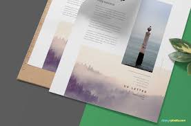 Free Letterhead Mock Up Stationery Mockup Letterhead Mockup