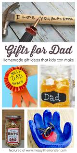 This gift idea beefs up dads arsenal of golf accessories with a sleek and fun golf gift set will make watch your dad go weak in the knees for this knock out fathers day gift. Gifts For Dad From Kids Homemade Gift Ideas That Kids Can Make Messy Little Monster