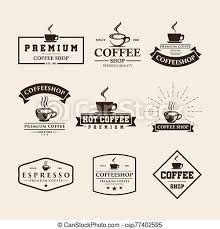 They must be designed accurately to help increase your unique corporate. Set Of Vintage Coffee Shop Logo Design And Labels Canstock
