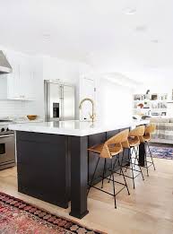 Sleek grey and brick kitchen. 25 Contrasting Kitchen Island Ideas For A Statement Digsdigs