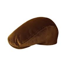 Mens Kangol Cord Flat Cap Size L 22 34 Wood