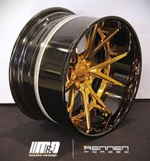 Black And Gold Bbs Rims Rennen Wheels Car Wheels Rims Wheel Rims Car Wheels