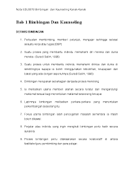 Pentingnya memahami teknik wawancara klien bagi advokat. Doc Bab 1 Bimbingan Dan Kaunseling Tiong Yew Academia Edu