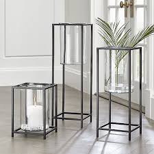 Reflection Framed Vase Hurricanes Crate And Barrel Glass Shelves Decor Living Room Shop Lantern Decor Living