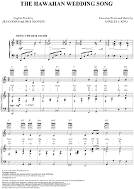 The Hawaiian Wedding Song Hawaiian Music Hawaiian Wedding Songs
