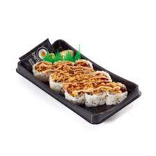 Spicy crunchy shrimp, avocado, tobiko & scallion on top. Sushi Spicy Atlantic Salmon Roll Bento Sushi Us