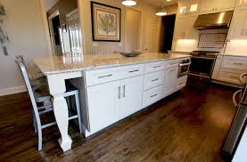 Because of the high decorating value of parquet floors, you can produce your own custom made floor pattern. White Kitchen With Gray And Black Quartz Countertop And Bar Area Streetsboro Transitional Kitchen Cleveland By Cabinet S Top Houzz