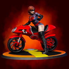 He is next seen in an updated incredibles 2 concept art. Artstation Elastigirl And Elasticycle The Incredibles Fan Art Christopher Guillen