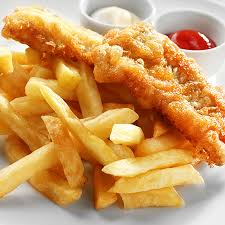 Image result for australian fish & chips meal on a dish transparent