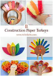 11 Easy Construction Paper Turkeys Your Kids Will Love To Make Construction Paper Crafts Easy Thanksgiving Crafts Easy Crafts For Kids