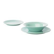 14 99 12 Piece Dinnerware Set Light Green Stoneware Dinnerware Set Dinnerware Ikea