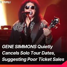 GENE SIMMONS Quietly Cancels Solo Tour Dates, Suggesting Poor Ticket Sales