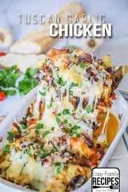 The Best Tuscan Chicken This Delicious Chicken Recipe Is Perfect For An Easy Dinner Idea Or Fancy Garlic Chicken Recipes Chicken Recipes Tuscan Garlic Chicken