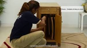 A list of 7 best folding card table and chair sets. Comfold Vinge Folding Table 4 Seater Dining Set Space Saving Furniture Seating Arrangement 4 6 Youtube