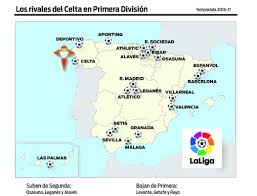 Nicaragua football online standings primera division, match calendar, detailed team statistics and performance table. Map Of The Teams That Will Play La Liga 2016 2017 R Soccer La Liga Map Teams