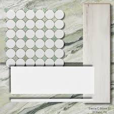 Maverick Green Thassos Polished Mosaic Tile | Floor and Decor