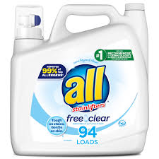 Testimonials indicate the detergents can be applied up till a week before the cleaning. All Liquid Laundry Detergent Free Clear For Sensitive Skin 141 Ounce 94 Loads Walmart Com Walmart Com