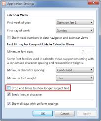 Printing Calendar With Appointment Times Msoutlook Info