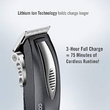 Combs, scissors, all sizes of clippers, cordless rechargeable machine, and even a cheesy plastic cover. Conairman Rechargeable 20 Piece Lithium Ion Powered Home Haircut Kit Beauty Amazon Com