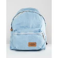 Eastpak Padded Pak R Kuroki Japanese Denim Bleach Wash Backpack 170 Liked On Polyvore Featuring Bags Backpac Eastpak Bags Japanese Denim Eastpak Backpack