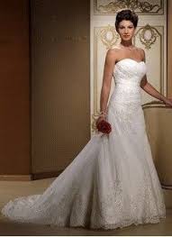 A Line Princess Strapless Sweetheart Chapel Train Satin Tulle Wedding Dress With Ruffle B Trendy Wedding Dresses Ruffle Wedding Dress Wedding Dresses Strapless