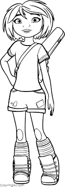 The yeti or abominable snowman is an anthropomorphic creature of folklore from nepal, india, bhutan and tibet. Yi From Abominable Coloring Page Coloringall