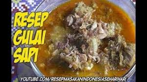 Semur betawi sedikit berbeda karena semur ini mempunyai kuah yang kental garam dan kecap manis secukupnya. Resep Cara Membuat Gulai Sapi Enak Empuk Sederhana Dan Mudah Youtube
