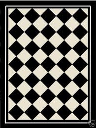 Black And White Diamond Area Rug Classic Black White Diamond Floorcloth Floor Cloth Rug Floor Cloth Painted Floor Cloths Floor Cloth Diy