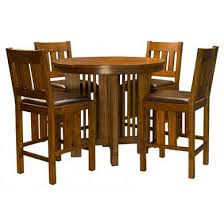 Shop at thomasville of arizona in phoenix, az for tables, chairs, bars, entertainment centers, cabinets, benches, storage and carts, stools, slipcovers. A America Furniture Mission Hill 5pc Gathering Height Round Dining Set In Harvest Code Univ20 For 20 Off By Dining Rooms Outlet