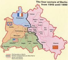 Allied Sectors Of Berlin Germany Map Berlin Map