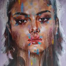 Rich Parker-Calmness-Oil & Spray Paint