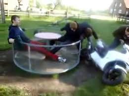 We are building a vintage playground for my daughter and (me too). Fun Fail Motorcycle Merry Go Round Dude Flies Off Video Dailymotion